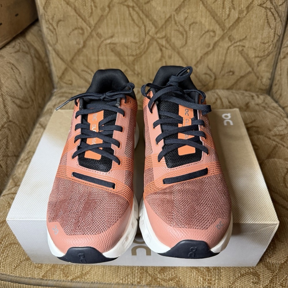 On Cloudgo Orange Black Men's 7 2E Wide Road Running Shoes Sneakers New - Picture 4 of 8